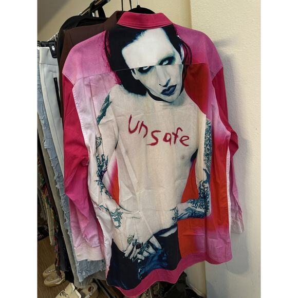 Marilyn Manson Unsafe button down - Picture 7 of 12
